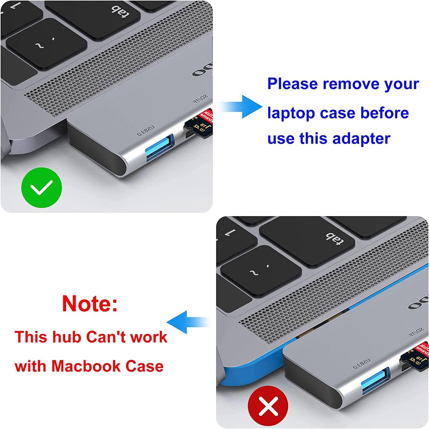 Hub USB-C 6 em 1 - Adaptador para MacBook Air 13 SD TF USB-C USB 3.0 Micro SD - Vedo