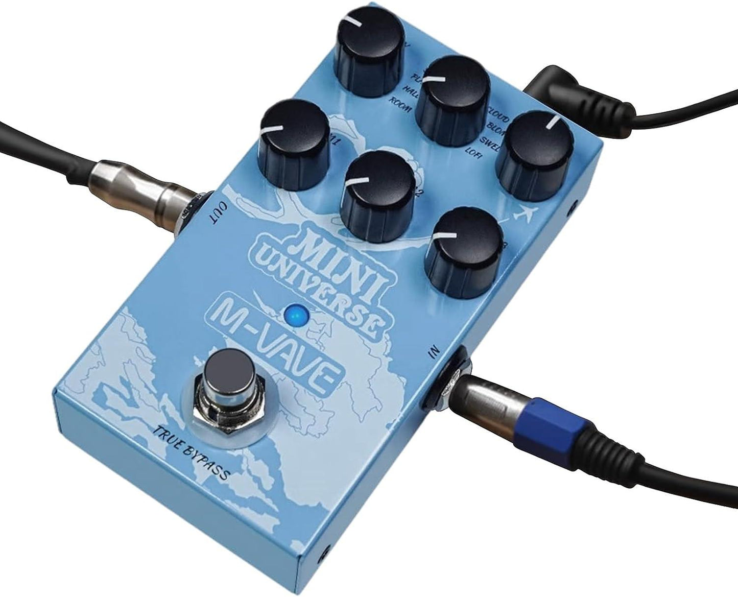 Pedal de Efeitos Mini Universe - 9 Tipos True Bypass - M-VAVE