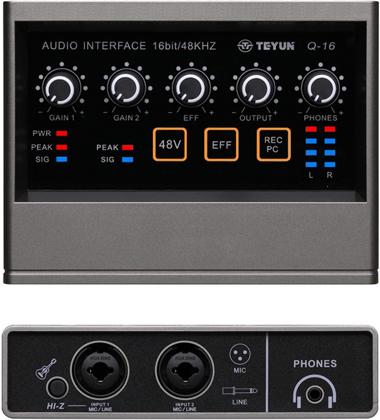 Interface de Áudio 16-bit e 48KHz - Teyun