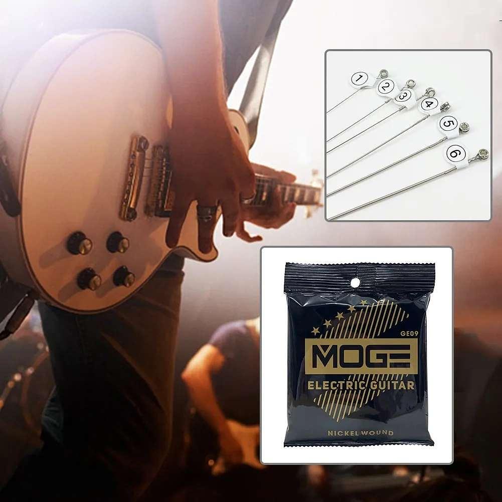 Cordas em Aço e Níquel para Guitarra Elétrica de 0,23mm a 1,06mm