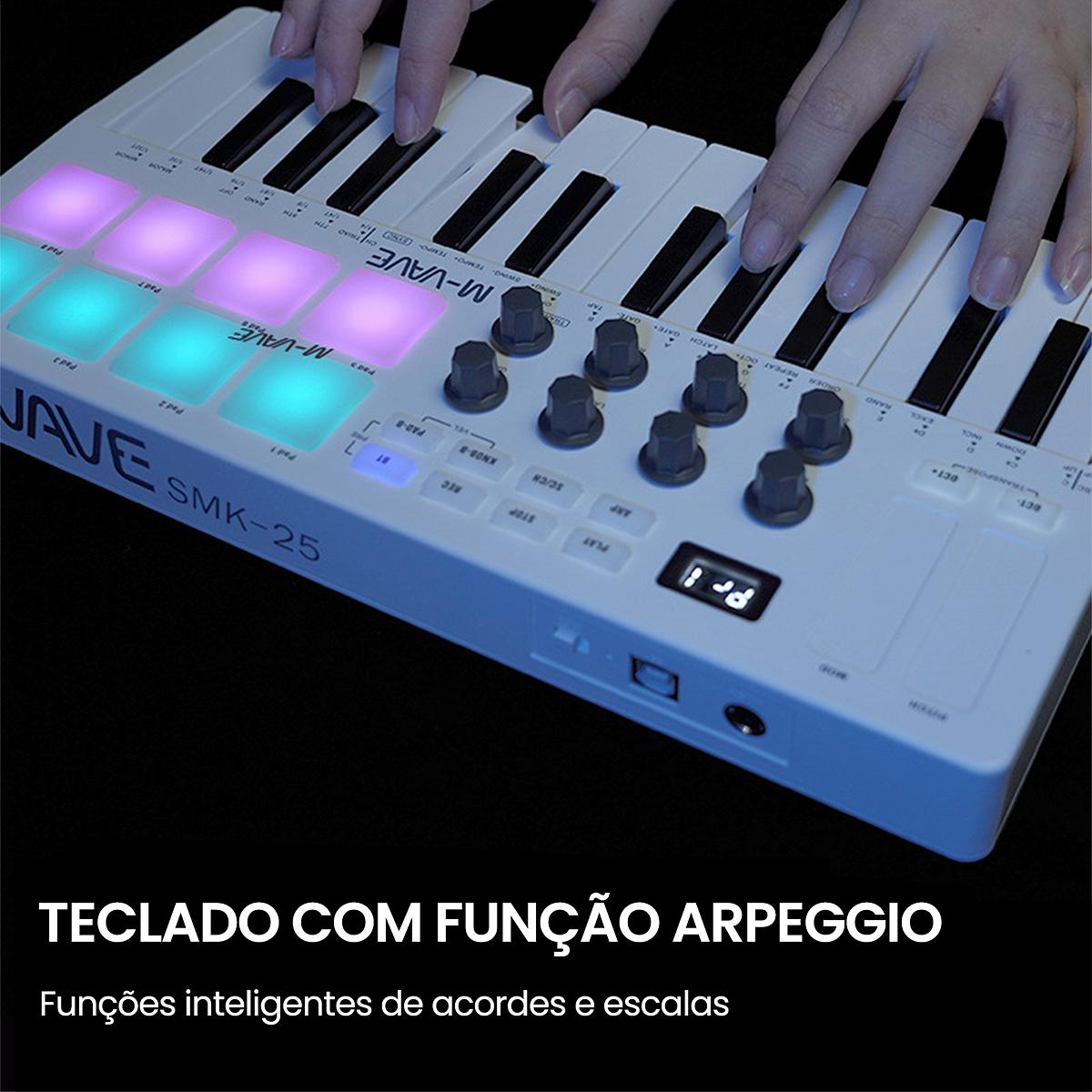 Controlador MIDI de 25 Chaves - M-Vave