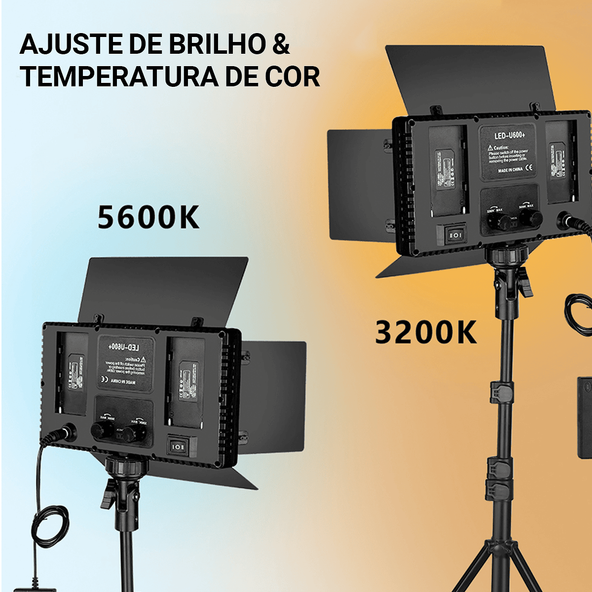 Luz de Preenchimento Profissional - LED 1120 Lâmpadas - Modus