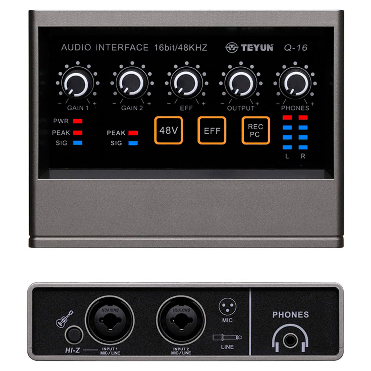 Interface de Áudio 16-bit e 48KHz - Teyun