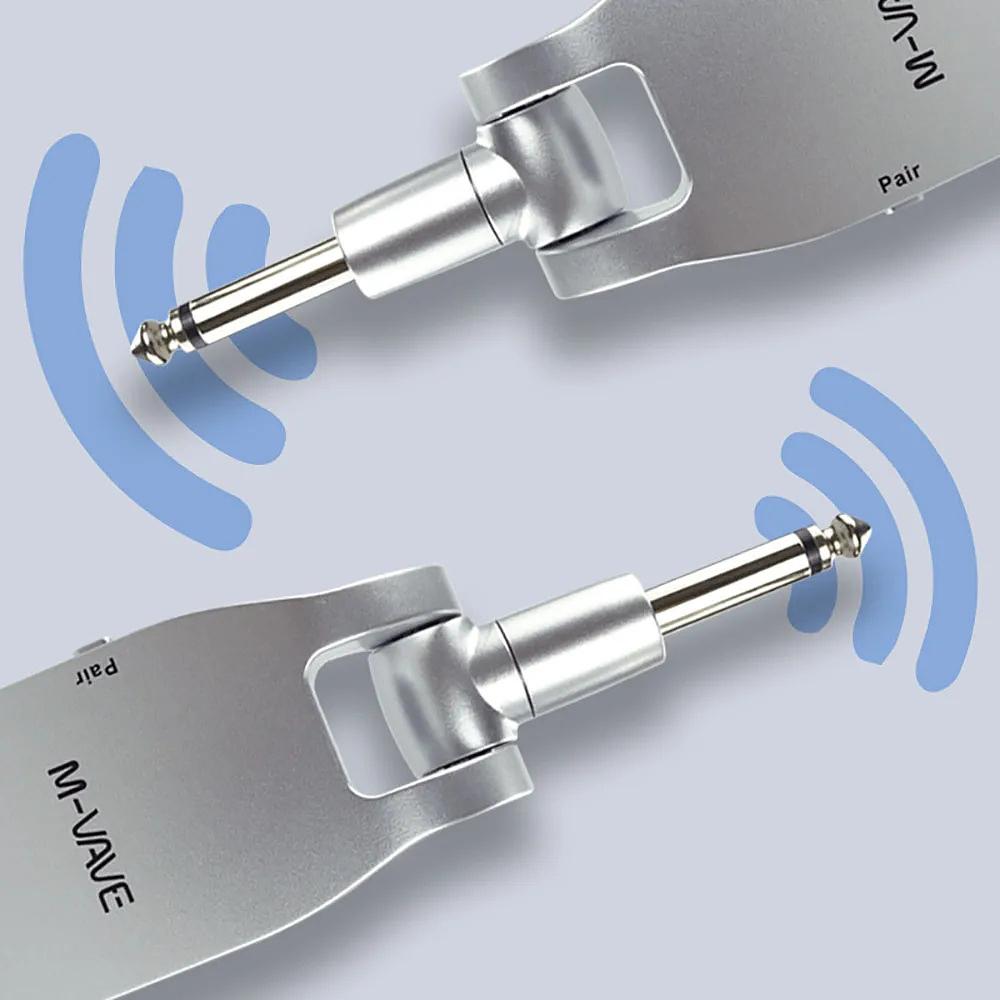 Transmissor e Receptor Sem Fio - 20 a 20KHz para Guitarras e Baixos - M-VAVE