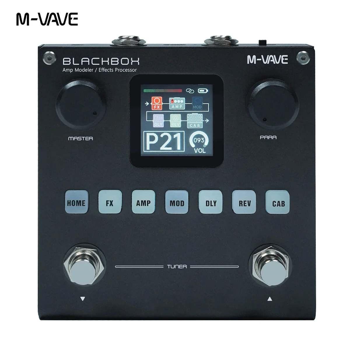 Pedaleira Multi Efeitos para Guitarra Blackbox - M-VAVE