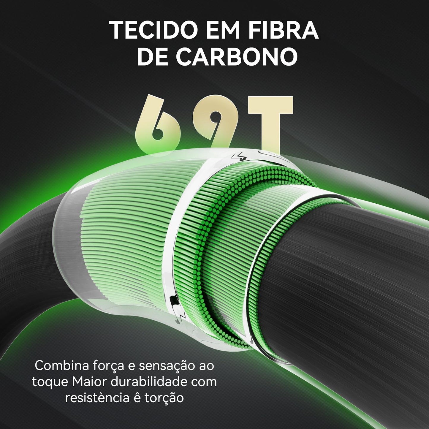 Cabo Blindado de 6,35mm para Instrumentos Musicais Eletrônicos (3 metros)  - Moge